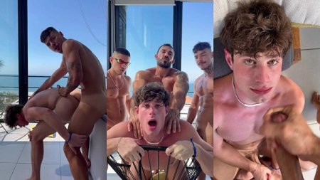 OnlyFans - Diego Mineiro, Fabuus Junior & BrunoZL Gang Fucking Alex Grant